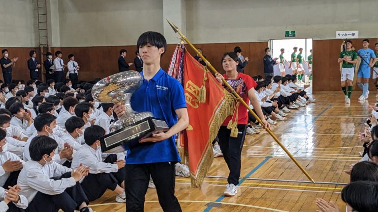 第76回青森県高校総体壮行式を行いました！│青森山田高等学校 学校