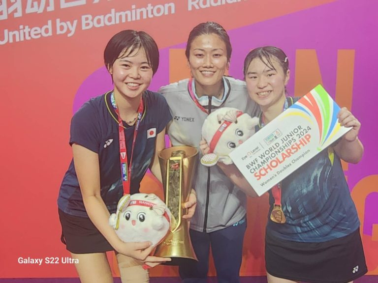 バドミントン世界ジュニア選手権大会2024 女子ダブルス優勝！！│青森