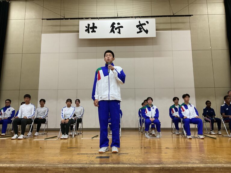 令和7年度国民スポーツ大会壮行式を実施しました│青森山田高等学校